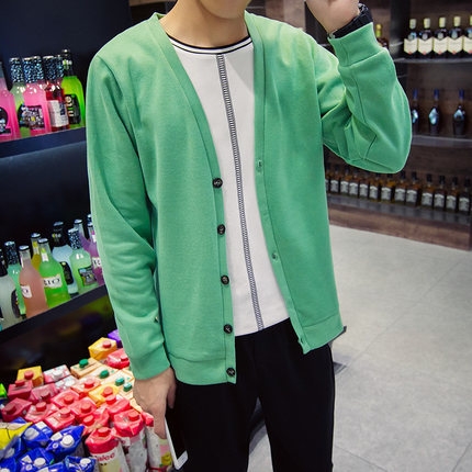 Тънка мъжка жилетка тип Слим с V-образно деколте