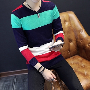 Мъжки пуловер в най-различни цветове тип Слим