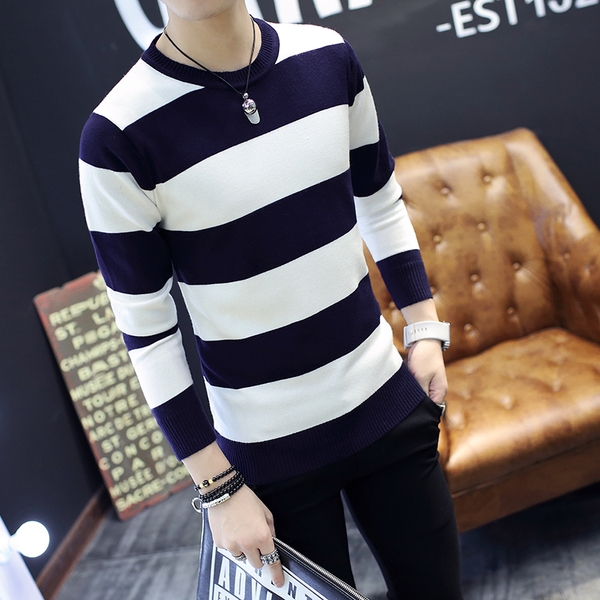 Мъжки пуловер в най-различни цветове тип Слим