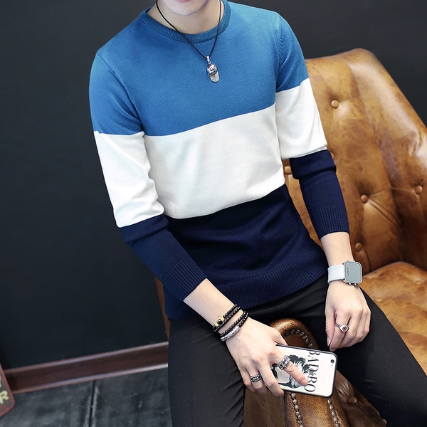 Мъжки пуловер в най-различни цветове тип Слим