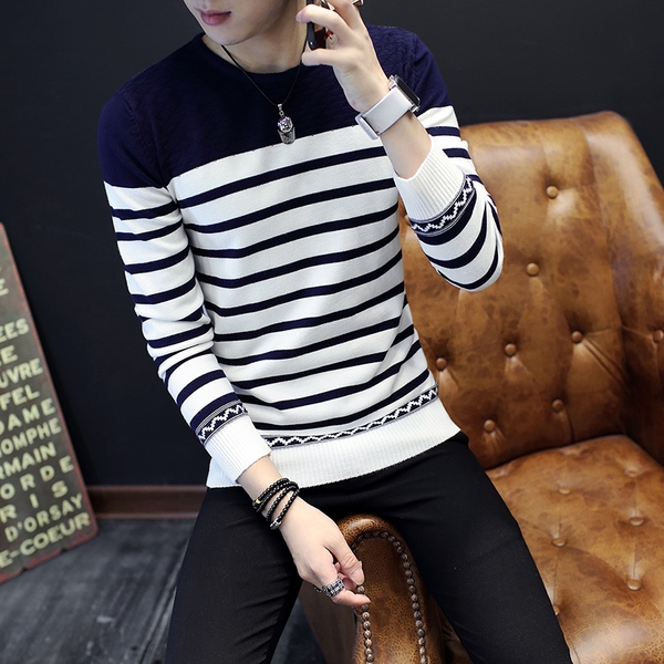 Мъжки пуловер в най-различни цветове тип Слим