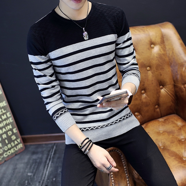 Мъжки пуловер в най-различни цветове тип Слим