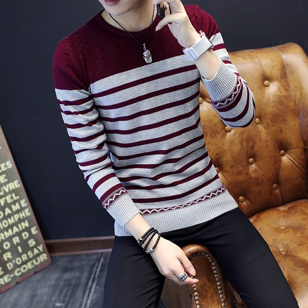 Мъжки пуловер в най-различни цветове тип Слим