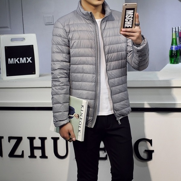 Есенно-зимни якета за мъже с качулка и без качулка в 7 цвята - с малка торбичка за съхранение.