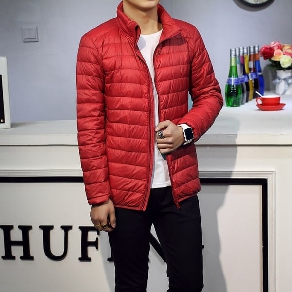 Есенно-зимни якета за мъже с качулка и без качулка в 7 цвята - с малка торбичка за съхранение.