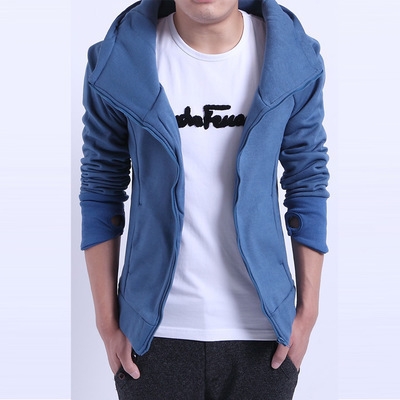 Есенни суичъри с качулка и цип в пет цвята - пет цвята сини, черни, сиви и други