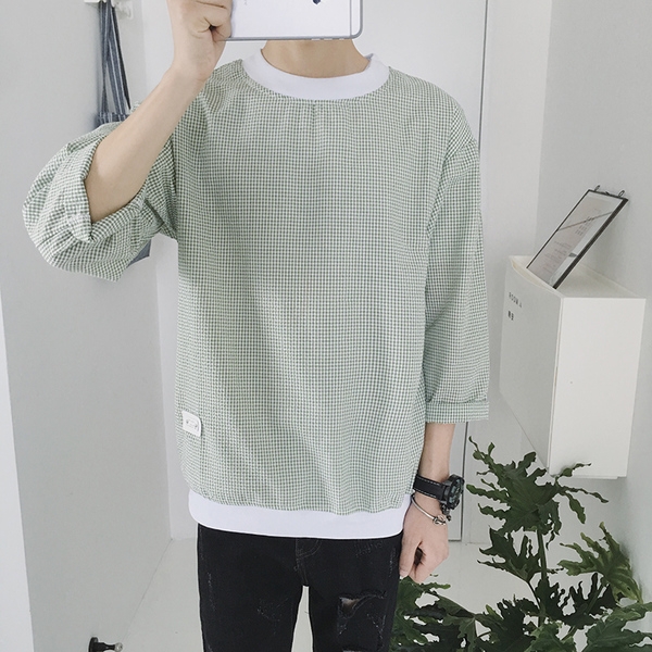 Αντρικές  Μπλούζες ριγέ  για το  φθινόπωρο 3/4 μανίκι - πέντε top model