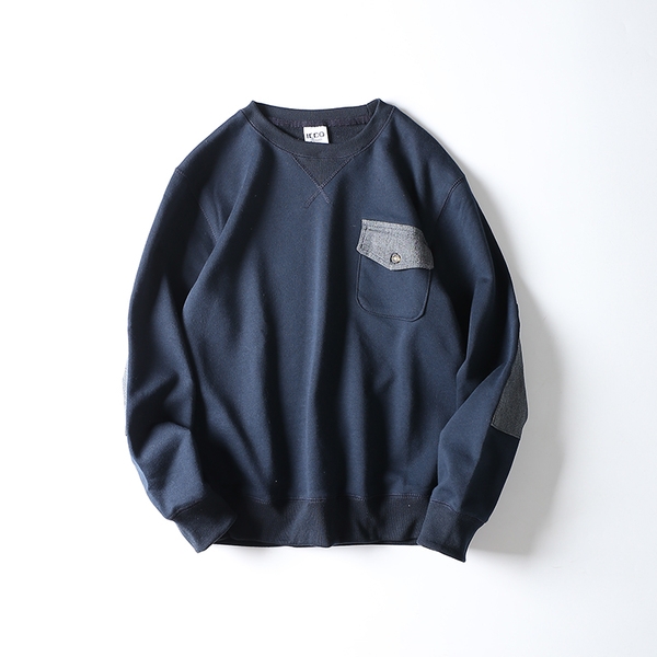 Αντρικό φούτερ σε γκρι και σκούρο μπλε