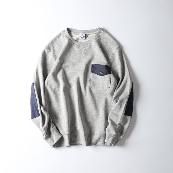 Αντρικό φούτερ σε γκρι και σκούρο μπλε