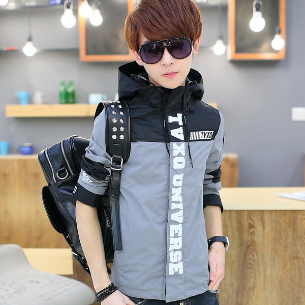 Ανδρικόμπουφάν με κουκούλα σε διάφορα χρώματα