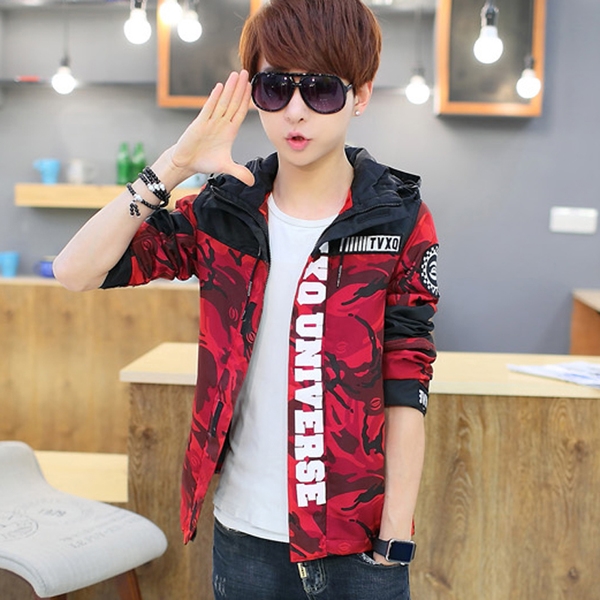 Ανδρικόμπουφάν με κουκούλα σε διάφορα χρώματα