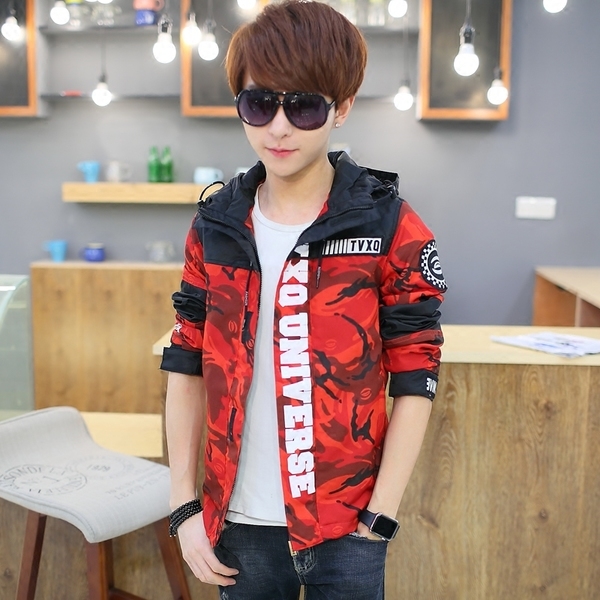 Ανδρικόμπουφάν με κουκούλα σε διάφορα χρώματα