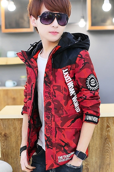 Ανδρικόμπουφάν με κουκούλα σε διάφορα χρώματα