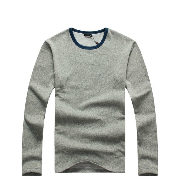 Топла блуза от кашмир за мъже с сив, черен, син и бял цвят