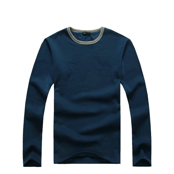 Топла блуза от кашмир за мъже с сив, черен, син и бял цвят