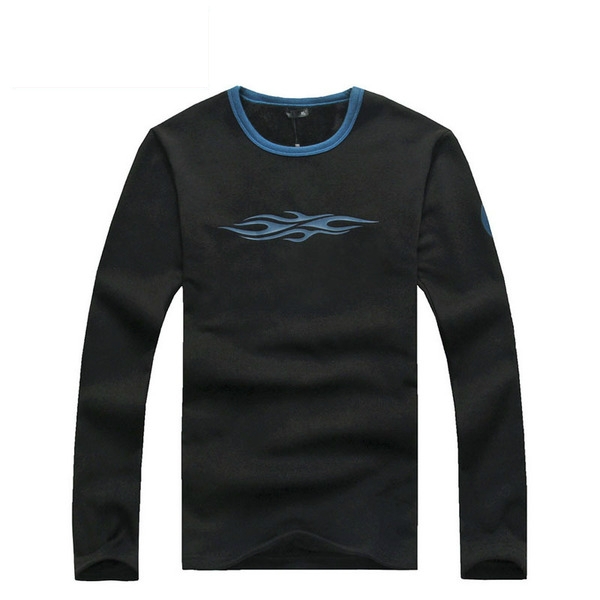 Топла блуза от кашмир за мъже с сив, черен, син и бял цвят