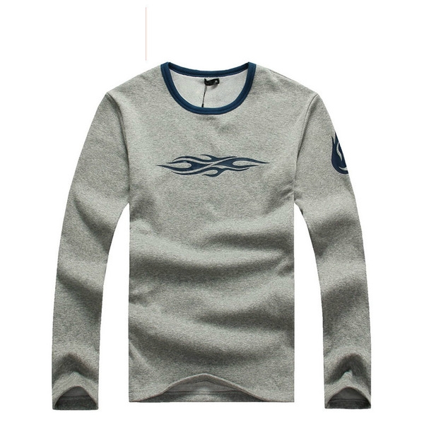 Топла блуза от кашмир за мъже с сив, черен, син и бял цвят