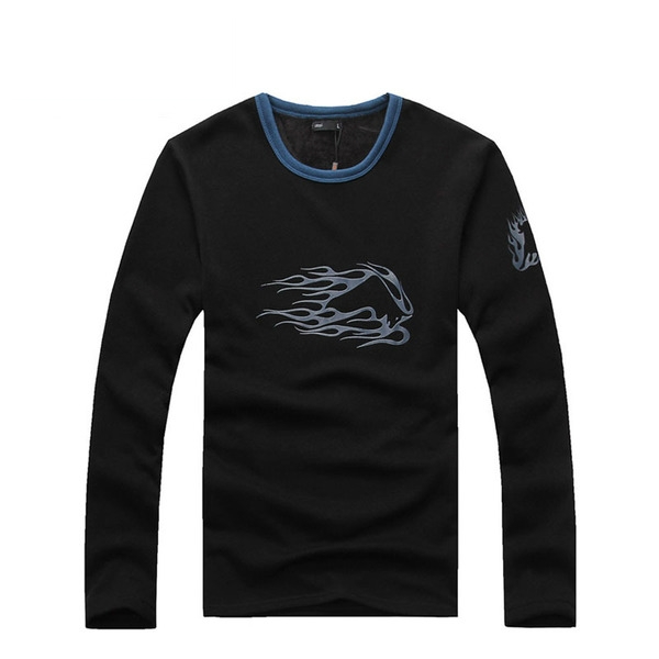 Топла блуза от кашмир за мъже с сив, черен, син и бял цвят