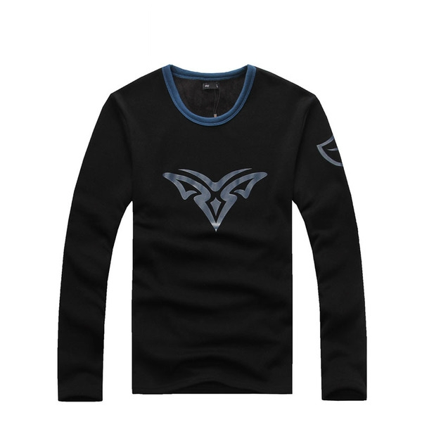 Топла блуза от кашмир за мъже с сив, черен, син и бял цвят