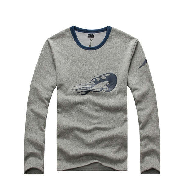 Топла блуза от кашмир за мъже с сив, черен, син и бял цвят