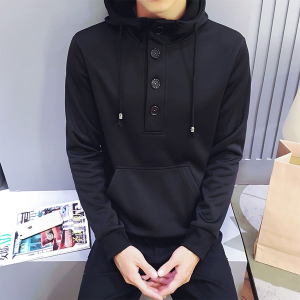 Αντρικό φούτερ με κουκούλα και τσέπες