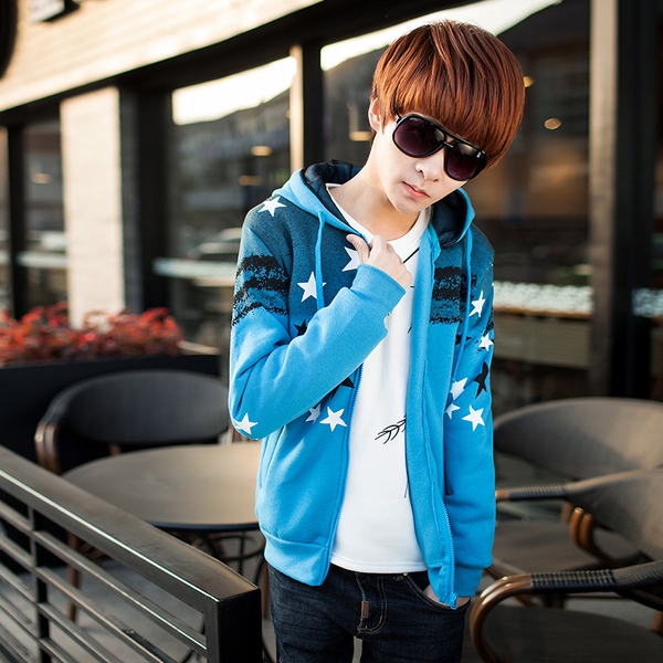 Αντρική ζακέτα με κουκούλα  σε πολλά νέα μοντέλα