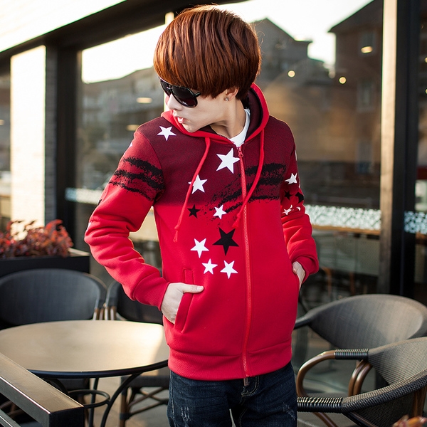 Αντρική ζακέτα με κουκούλα  σε πολλά νέα μοντέλα