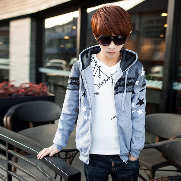 Αντρική ζακέτα με κουκούλα  σε πολλά νέα μοντέλα