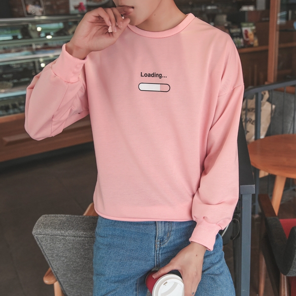 Φούτερ για τους άνδρες σε ροζ, μπλε, μαύρο και άσπρο με επιγραφές