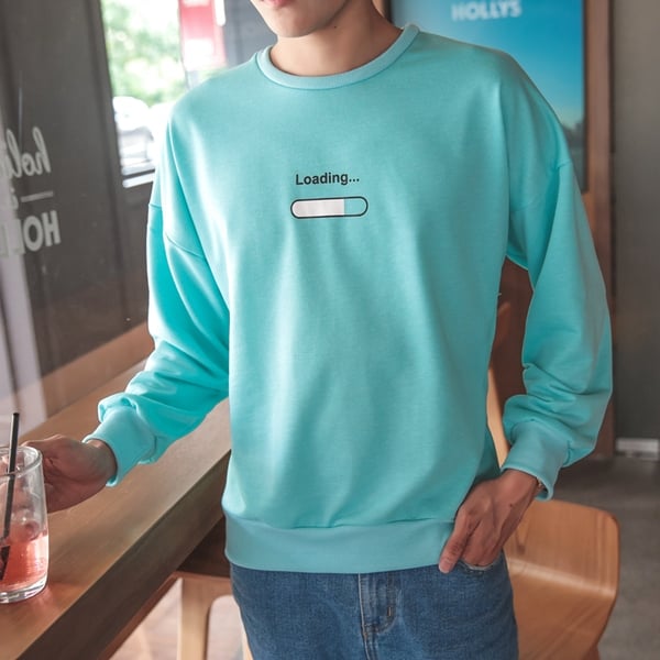 Φούτερ για τους άνδρες σε ροζ, μπλε, μαύρο και άσπρο με επιγραφές