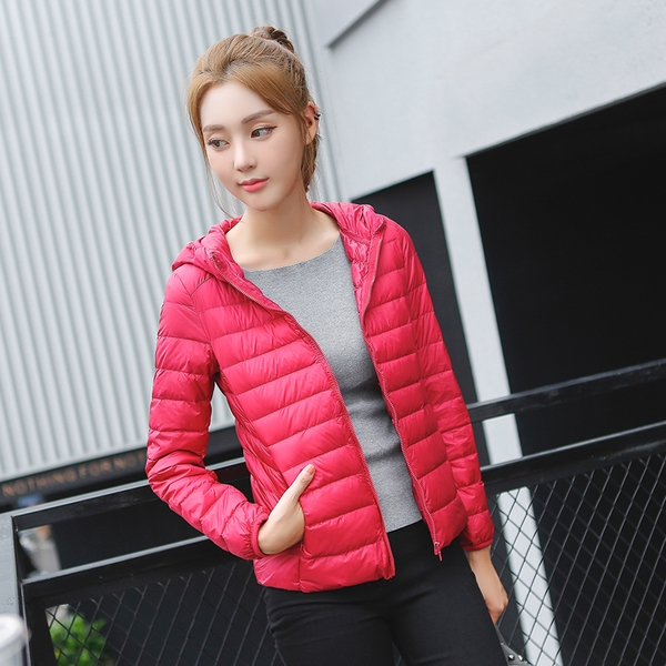 Есенно-пролетни женски якета в 12 цвята с изчистен дизайн и с качулка без пух тип Слим черни червени бели розови сиви зелени лил