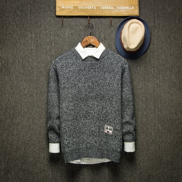 Мъжки широки пуловери в четири цвята. 