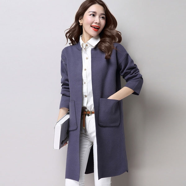 Παλτά φθινόπωρο γυναικών σε 6 χρώματα με μεγάλες τσέπες