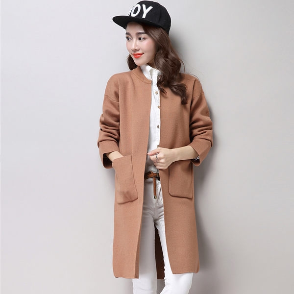 Παλτά φθινόπωρο γυναικών σε 6 χρώματα με μεγάλες τσέπες