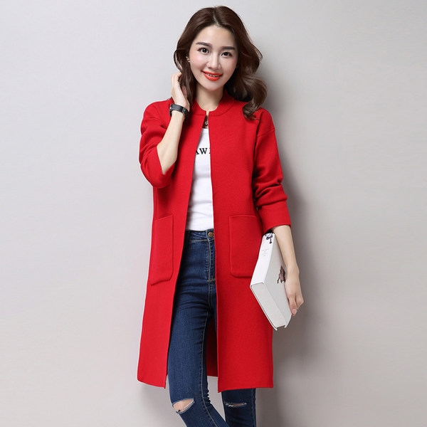 Παλτά φθινόπωρο γυναικών σε 6 χρώματα με μεγάλες τσέπες