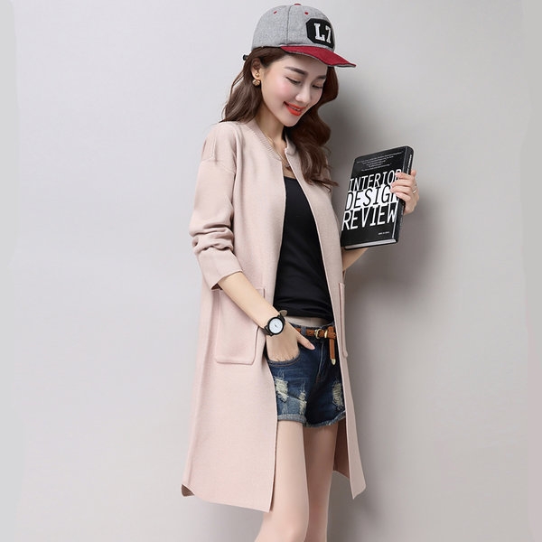 Παλτά φθινόπωρο γυναικών σε 6 χρώματα με μεγάλες τσέπες