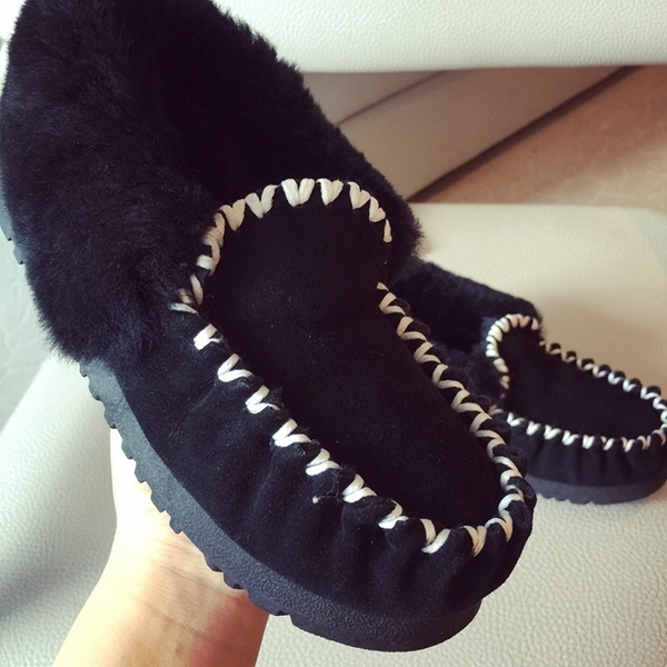 Зимни дамски боти с плюш в няколко цвята