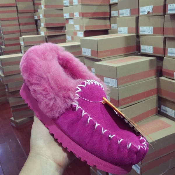 Зимни дамски боти с плюш в няколко цвята