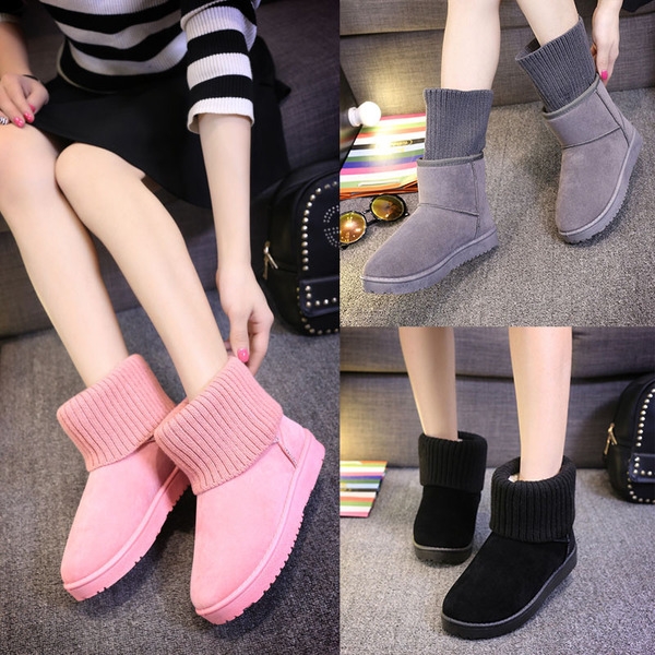 Женски боти в три цвята- черен, сив, розов . 