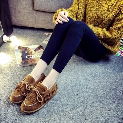 Топли дамски боти на ресни в няколко цвята