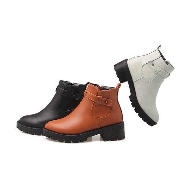 Зимни женски боти с подметка подходяща за сняг кафяви, черни, бели