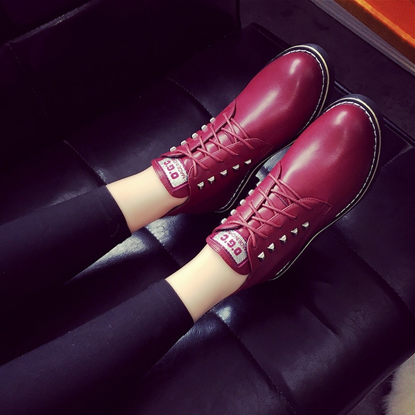 Зимни боти за жени с връзки в два цвята черен и бордо и четири модела от изкуствена кожа