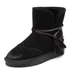 Стилни топли дамски боти в черен, кафяв и сив цвят