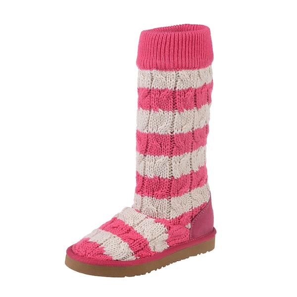 Дамски вълнени ботуши в розов, син и тъмносин цвят на рае