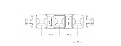 LED Модул 3LED SMD5630 Samsung RGB