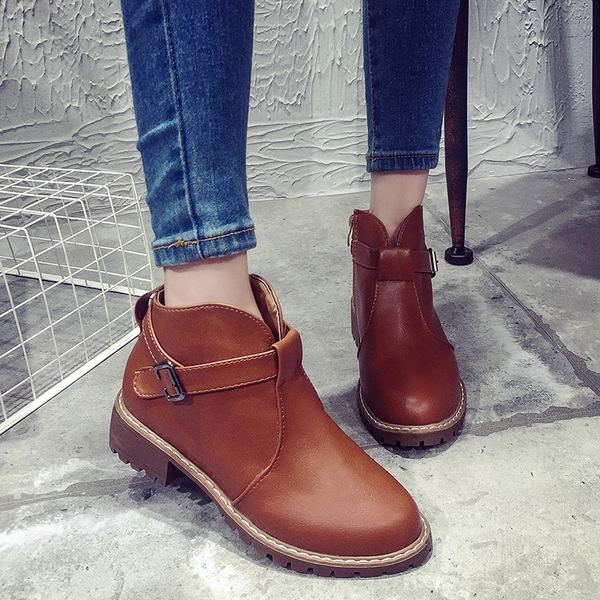 Елегантни кожени боти за дамите в черен и кафяв цвят