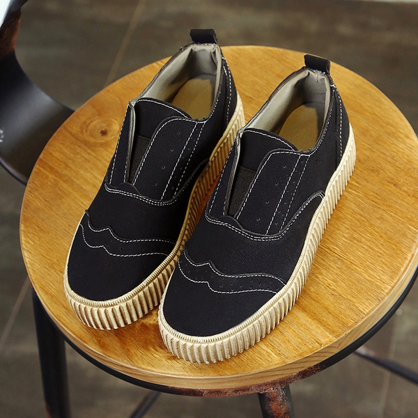 Дамски мокасини с дебели подметки в черен и кафяв цвят