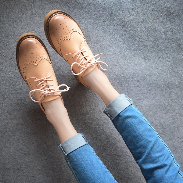 Дамски обувки в черен, сив, розов и кафяв цвят с връзки