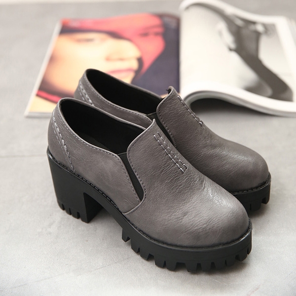 Водоустойчиви дамски обувки на висок ток от естествена кожа