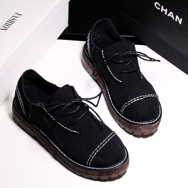 Γυναικεία μοκασίνια σε ρετρό στυλ σε μαύρο, γκρι και σκούρο πράσινο χρώμα